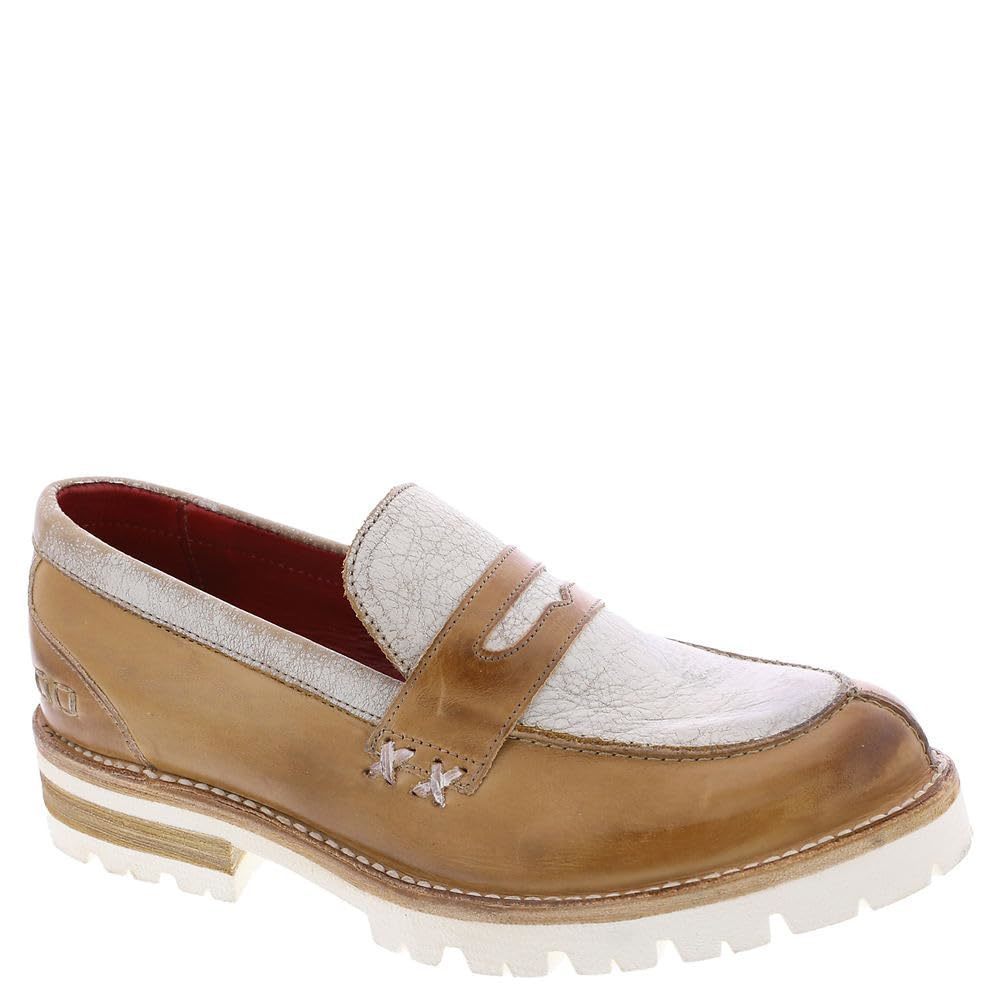 BED|STU Brown and Cream Leather Loafers
